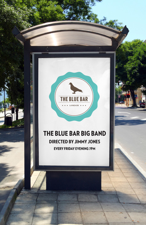 The Blue Bar billboard