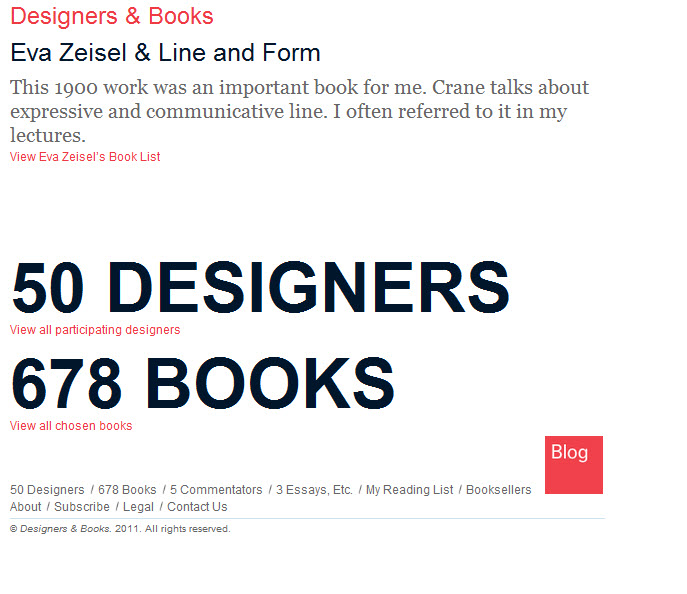 Designers and Books