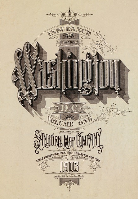 Sanborn Fire Insurance Map Typography