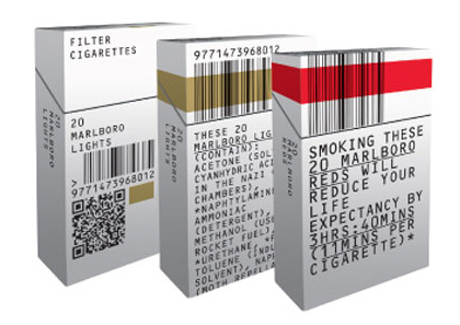 unbranded cigarette pack