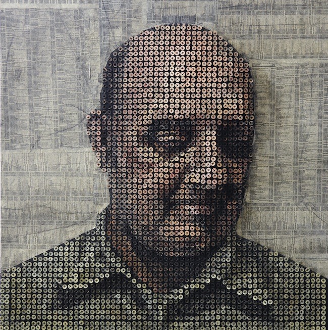 3D Portraits Made From Screws